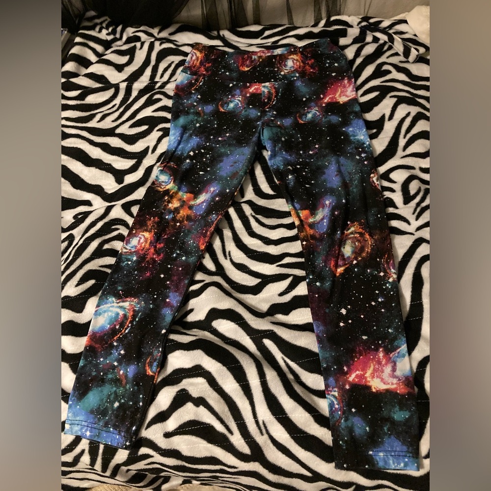 Womens galaxy print leggings